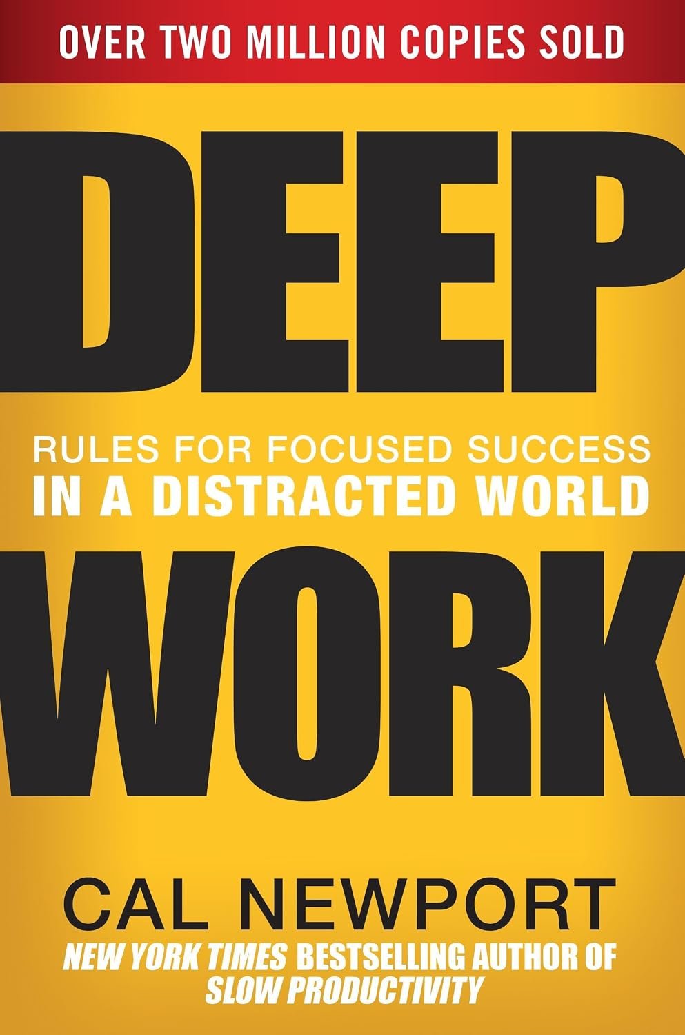 Deep Work by Cal Newport hardcover book cover